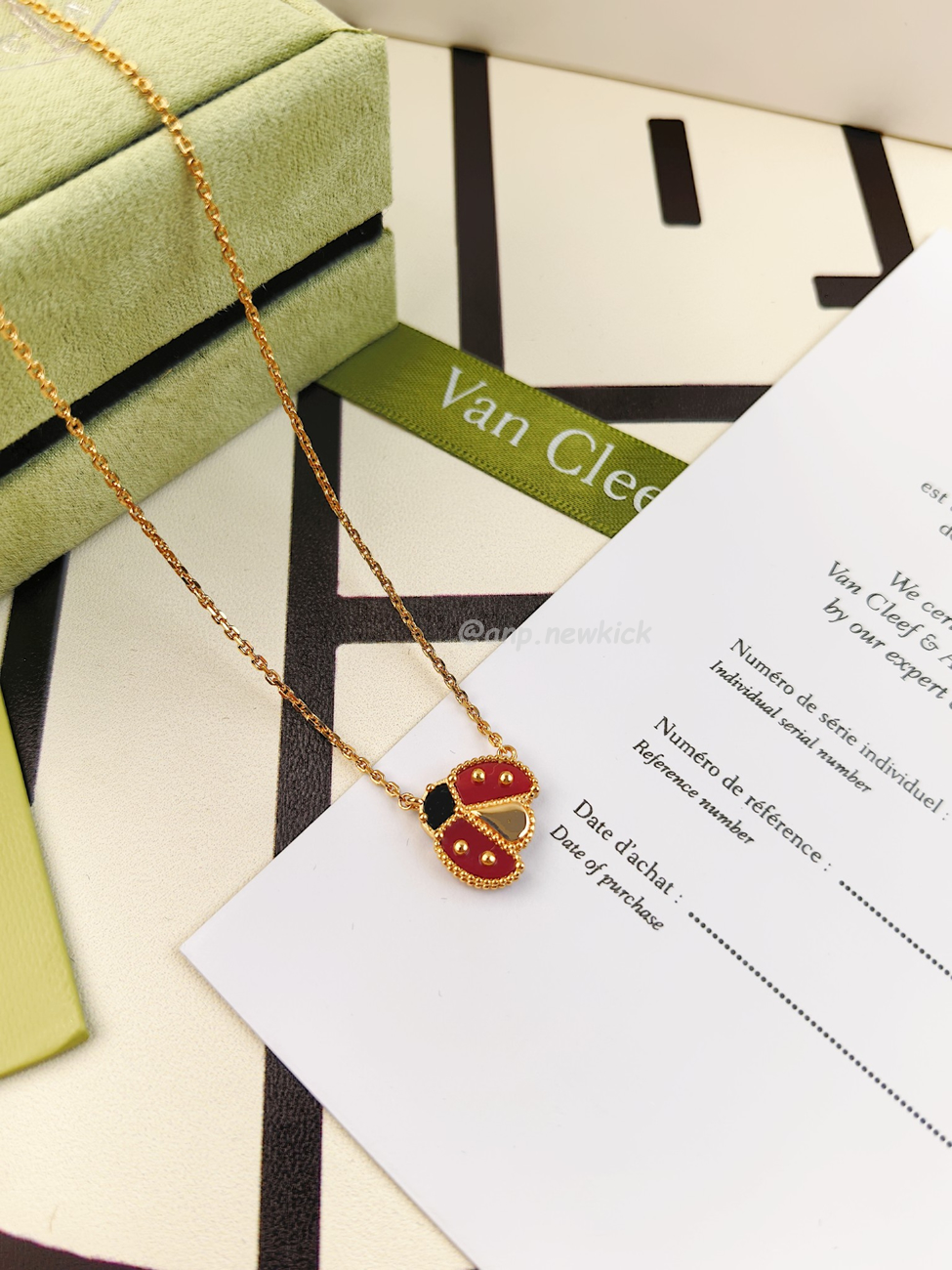 Van Cleef Arpels Full Diamond Clover Necklace (15) - www.newkick.vip